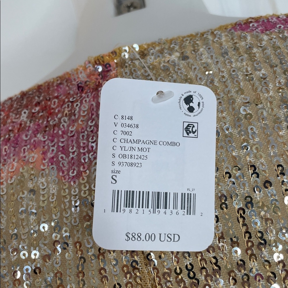 FREE PEOPLE PRINTED GOLD RUSH FLORAL LONG SLEEVE CREW NECK TOP SIZE SMALL NWT - Picture 10 of 12